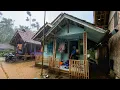Lagu HUJAN DERAS DI KAMPUNG TERDINGIN🥶 TURUN KABUT DAN GEMURUH GUNTUR DI PEDESAAN TASIKMALAYA JAWA BARAT