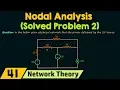Nodal Analysis Solved Problem 2