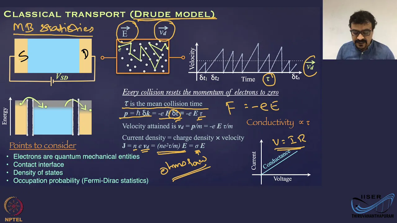 mod01lec02 - Classical & Semi-classical Transport: Overview