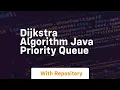 dijkstra algorithm java priority queue