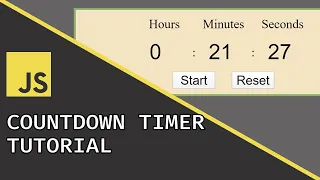 Countdown Timer Javascript Beginner Project Tutorial