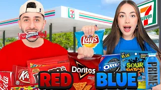 EATING GAS STATION FOOD with ONE COLOR ONLY