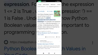 Python Basics in Tamil Boolean Data types