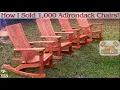 Best Selling project in all Woodworking - How I Sold Thousands of Adirondack Chairs ep-123