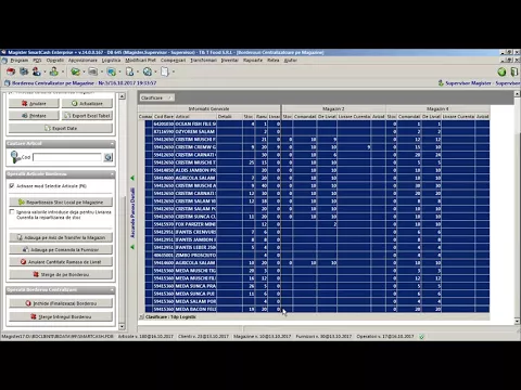 Borderoul Centralizator de Comenzi pe Magazine