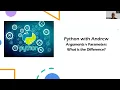Python Variables - What is the difference between Parameters and Arguments