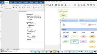 37 Contoh Array dengan Flowgorithm