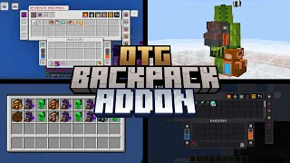 OTG BACKPACK ADDON – The BEST Backpack for Minecraft Bedrock!
