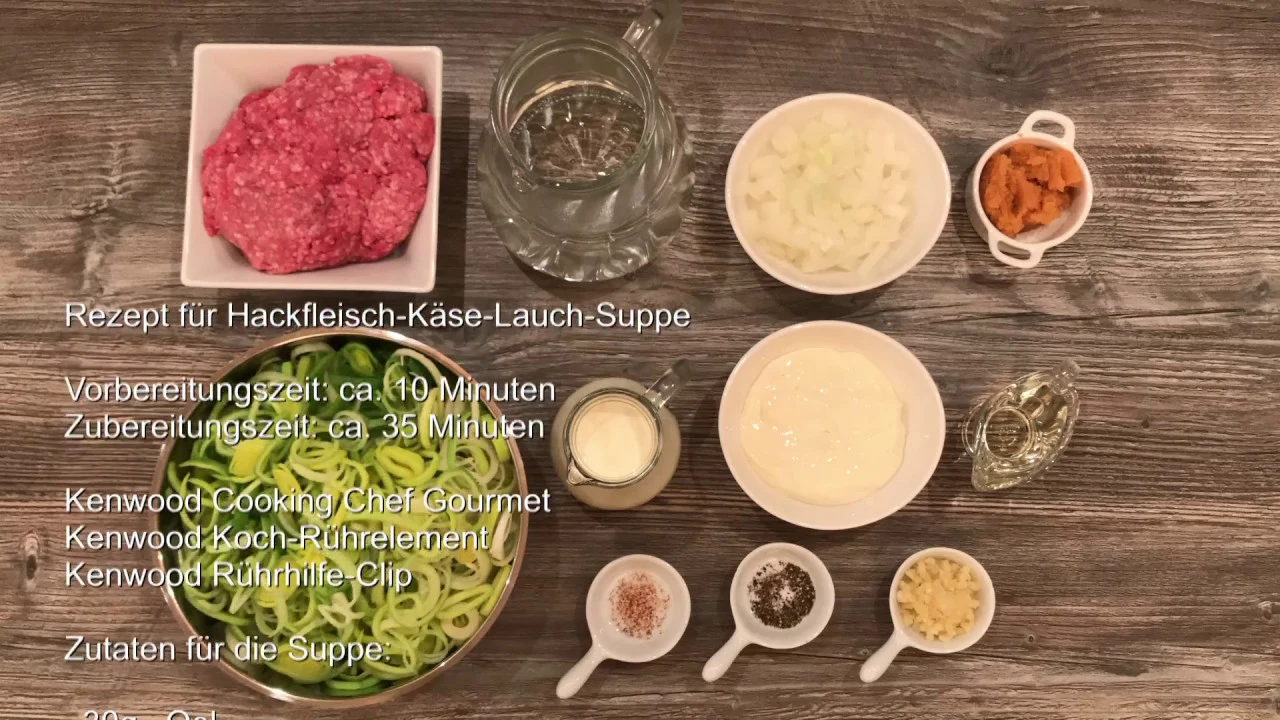 Käse-Lauchsuppe / One-Pot-Wonder / Eintopf / Partygericht. 