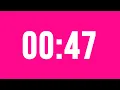 47 Second Countdown Timer No Music With Alarm Clock At The End