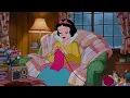1950s Oldies Disney with Snow White 🌧️ Knitting by the Radio on a Rainy Day | Quiet & Peaceful 🧶