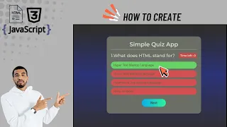 Build a Quiz App with HTML CSS JavaScript Beginner JavaScript Project Tutorial