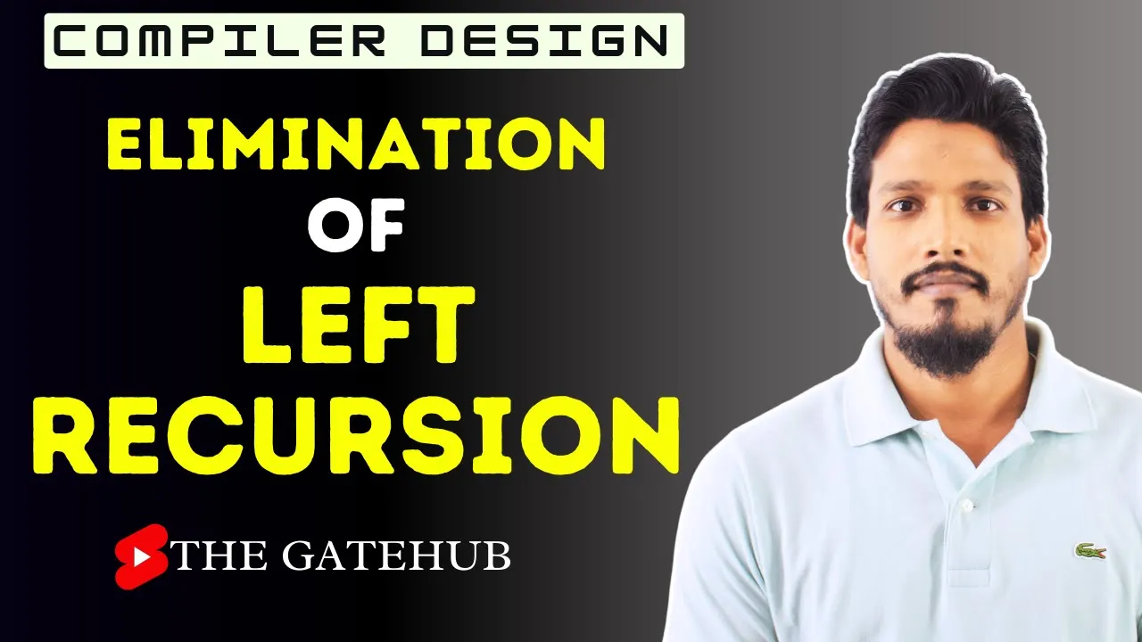 Elimination of left recursion | Compiler Design