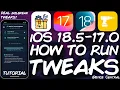 iOS 18 5 - 17 Jailbreak How to Run REAL Jailbreak Tweaks Using iDevice ToolKit Tutorial
