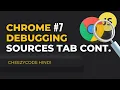 Sources Tab Continued JavaScript Debugging Chrome Developer Tools In Hindi
