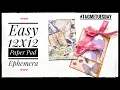 Lagu Junk Journal Ephemera - Using A 12x12 Paper Pad - Tutorial