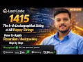 LeetCode 1415 K-th Lexicographical Happy String of Length n Backtracking Explained