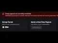 Group payouts are currently restricted Roblox Explained