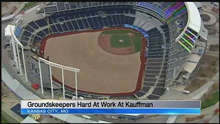 MUST SEE New field at Kauffman Stadium almost complete