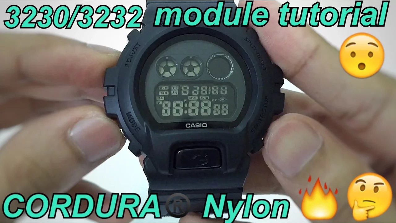 G-Shock DW-6900BBN Military Black unboxing and review | Casio G-Shock module 3230/3232 tutorial
