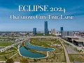 Oklahoma City 2024 Eclipse Aerial Time-Lapse Over Scissortail Park By Drone
