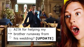 aita for helping my brother runaway from his wedding reaction