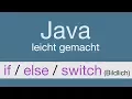 Java Programmieren lernen if Anweisung erklart - 018