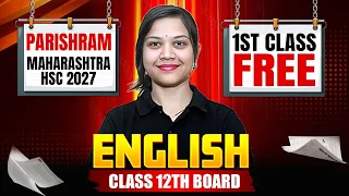 English 1st Class Free of Parishram - MHT-CET English