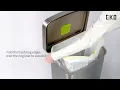 How to change the trash bag EKO Hudson 13 2 Gallon Step Trash Can