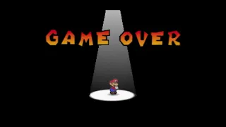 Game Over Paper Mario Nintendo 64  Game Over Paper Mario Nintendo 64