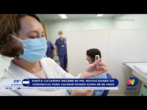 Santa Catarina recebe 85 mil novas doses da CoronaVac