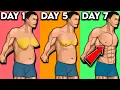7 Min 7 Day 7 Beginner Exercises For Chest Fat LOSE MAN BOOBS