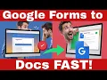 Convert Google Form to Doc - Easiest Way in 2 Mins