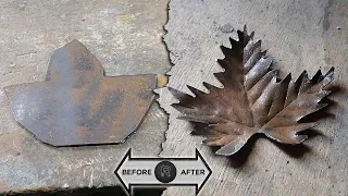 DIY Metal leaf
