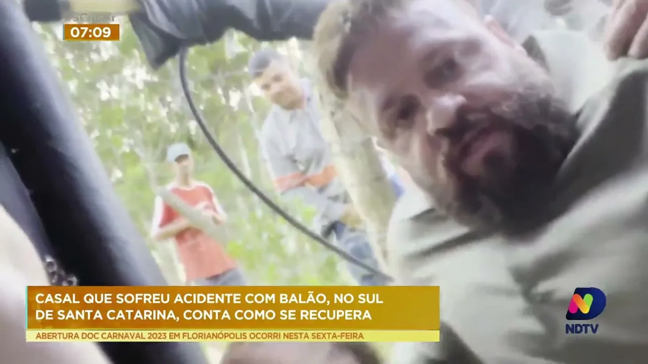 Piloto e casal que sofreram acidente com balão em Praia Grande falam como estão se recuperando