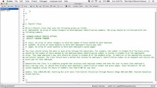 7 2 Part 2 Payroll Class - Java