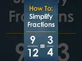 How to Simplify Fractions