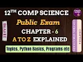12th Computer Science Chapter 6 Control Structure A to Z - Single Shot Programs Compulsory