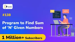 Program to find SUM of n given Numbers - Array