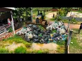 Download Lagu First Start A​​​​​​ New Project!! Dump Truck 8Ton dumps \u0026 bulldozer Waking Pour soil into the house