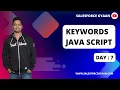 Keywords in JavaScript How to create and use Keywords in JavaScript HTML CSS JavaScript LWC