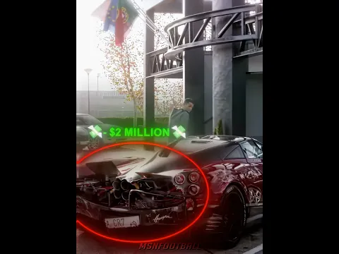 When Ronaldo Destroyed His New $3M Ferrari 😱🏎️💥