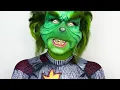 The Grinch Makeup Transformation