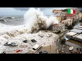 Lagu Italy Under Storm !🌀 Cyclone Harry Smashes Sicily with 19-Foot Waves 🌊 Causing Massive Destruction
