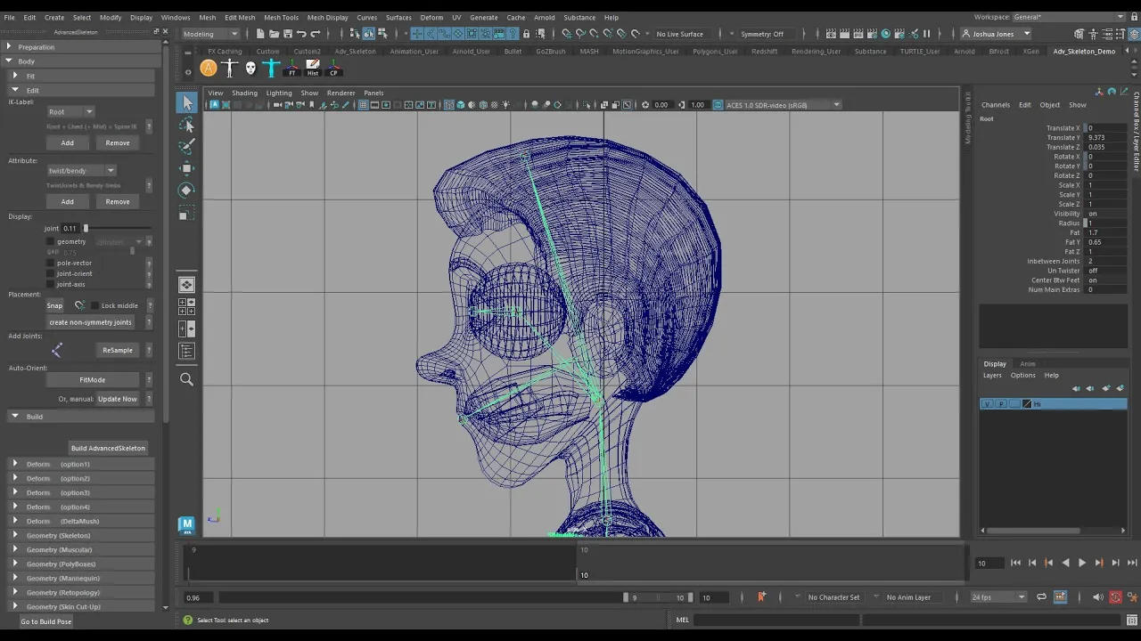 Advanced Skeleton - Body - Step by Step Rigging
