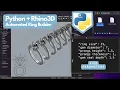 Prong Setting Engagement Ring 3D modeling with Python and Rhinoceros3D