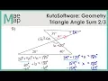 KutaSoftware Geometry - Triangle Angle Sum Part 2