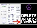 How to Delete an AD on Craigslist Remove an AD on Craigslist on PC 2024