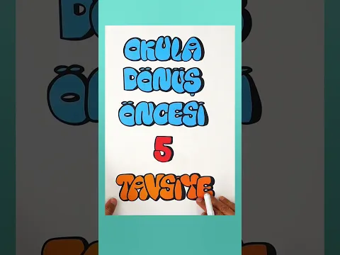 Okula Dönüş Öncesi 5 TAVSİYE! 🎯