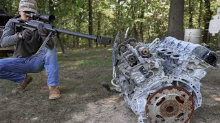 Can an Engine Block STOP a 50 Cal Rifle???